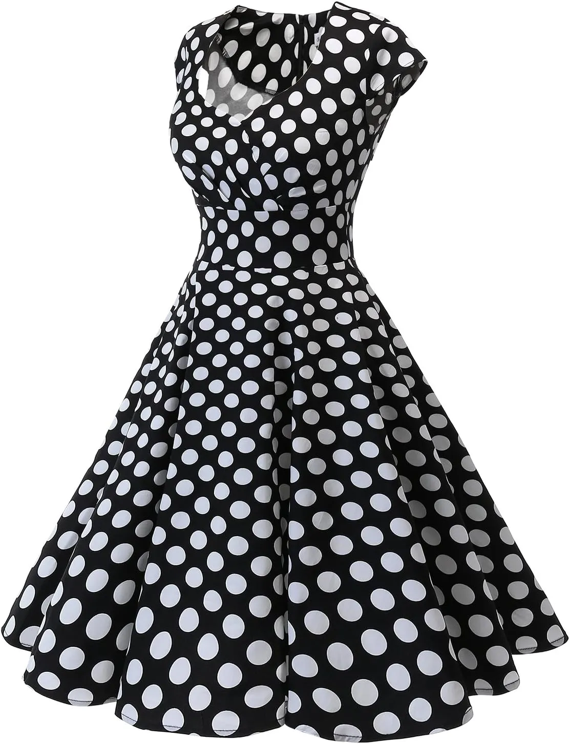 Bbonlinedress Women Short 1950s Retro Vintage Cocktail Party Swing Dresses