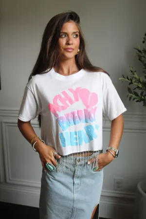 Billy Ray Cyrus Cropped Rhinestone Fringe Tee